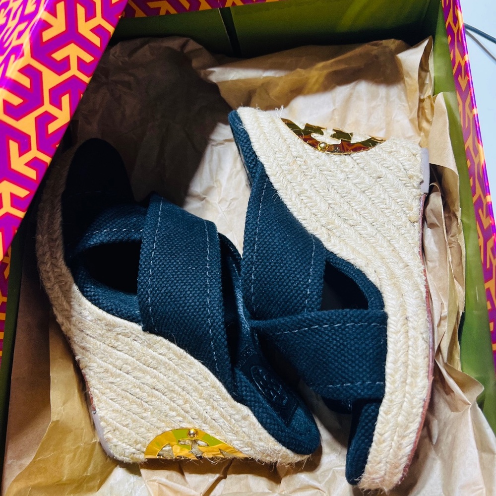 Tory Burch Kristen Fabric Espadrille (Size 5)